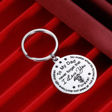 Load image into Gallery viewer, Dad Gift from Son Daughter Funny Inspirational Keychain for Him Men from Stepdaughter Stepson No Matter What Life Throws At You, At Least You Don’t Have Ugly Children from Teenage Keyring
