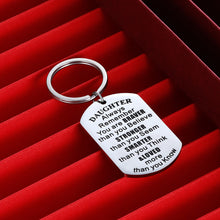 Load image into Gallery viewer, Christmas Gif Inspirational Keychain Stocking Stuffers for Granddaughter from Grandma Grandpa Grandparents from Mimi Mamaw Nana Always Remember You Are Braver Valentine's Day
