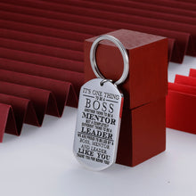 Load image into Gallery viewer, Boss Birthday Keychain for Mentor Supervisor Leader Appreciation Gift Thank You Gifts Mentor Retirement Gift Leaving Gift from Coworker Colleague Farewell to be leader Christmas
