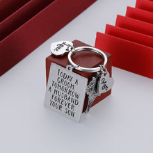 Load image into Gallery viewer, Wedding Gift for Mom Dad from Adult Son Groom to Mother Father in Law from Stepson Son in Law Today a Groom Tomorrow a Husband Forever Your Son
