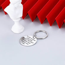 Load image into Gallery viewer, Funny Christmas Keychain Gift for Women Her Sister Girls Mom Best Friend Motivational Birthday Keyring a Wise Woman Once Said and She Lived Happily Ever After Inspirational Divorce Gifts Friendship

