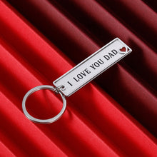 Load image into Gallery viewer, Gifts for Dad Keychain from Son Daughter Fathers Day Gift Daddy Birthday Appreciate for Step dad Father in Law from Stepdaughter Stepson Papa i Love You Dad Wedding Christmas Gifts
