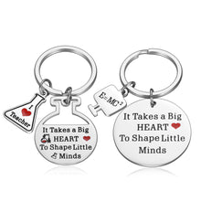 Load image into Gallery viewer, Teacher Appreciation Gifts Funny 2PCS Thank You Keychain Gift for Women Men Best Teachers Graduation Keychain for Preschool Teachers Birthday Gift Back to School Nana Christmas Valentines Day Gifts
