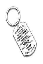 Load image into Gallery viewer, Daughter Gift from Mom Inspirational Keychain for Teen Girl Women from Stepmom
