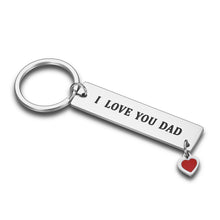 Load image into Gallery viewer, Fathers Day Gift Dad Keychain from Son Daughter Birthday Appreciate Gifts for Daddy Step dad Father in Law from Stepdaughter Stepson Papa i Love You Dad Wedding Christmas Gifts Key Ring

