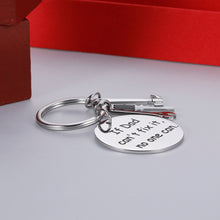 Load image into Gallery viewer, Dad Gift for Father In Law Stepfather Funny Birthday Keychain Retirement Gifts for Papa If Dad Can’t Fix It No One Can Step Dad Christmas Wedding Fathers Day Keyring
