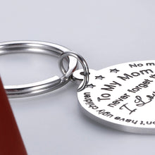 Load image into Gallery viewer, Mom Gift from Son Daughter Mothers Day Funny Inspirational Keychain for Women Her from Stepdaughter Stepson Children from Teenage No Matter What Life Throws At You Keyring
