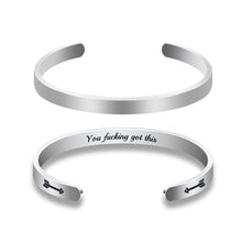 Load image into Gallery viewer, 2021 Inspirational Graduation Bracelets for Her Teenage Girls Women Funny Bangle Gifts for Friends Graduate Graduation Motivational Birthday Cuff Friendship Christmas Stocking Stuffers
