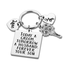 Load image into Gallery viewer, Wedding Gift for Mom Dad from Adult Son Groom to Mother Father in Law from Stepson Son in Law Today a Groom Tomorrow a Husband Forever Your Son

