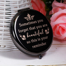Load image into Gallery viewer, Christmas Stocking Stuffer Women Birthday Gifts Makeup Compact Mirror Gifts for Female Girls Sisters Daughter Mom Friends BFF Wife Her Inspirational Pocket Mirror Gift for Valentine's Day Graduation

