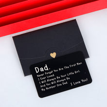 Load image into Gallery viewer, I Love You to Father Gift from Daughter for Dad Husband Christmas Birthday Father's Day Wedding Wallet Insert Card for Stepdad Dad To Be Father Of The Bride Stocking Stuffers Present from Kids
