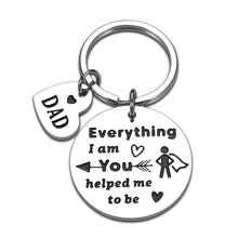 Load image into Gallery viewer, Father’s Day Gifts Keychain for dad Daddy Stepdad from Daughter Son Kids First Time Father Dad-to-be Gift for Husband Hubby from Wife Girlfriend Birthday Valentine Wedding Gifts for Men Him
