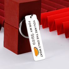 Load image into Gallery viewer, Funny Gift Keychain for Boyfriend Husband Him Naughty Cute Gift for Men Hubby Couple Fiancé Groom from Girlfriend Wife for Anniversary Valentines Day Birthday Wedding Christmas Engagement Taco Keyring
