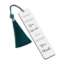 Load image into Gallery viewer, Birthday Gifts Bookmark with Tassel for Him Her Men Women Friend Book Lover Nurse Student Teacher Book marker with Meaningful Quote Christmas Anniversary Graduation Gifts for Daughter Son from Mom Dad
