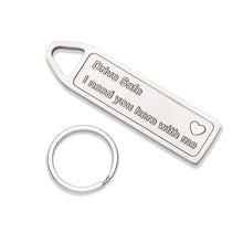 Load image into Gallery viewer, Pilot Gift for Men Women Aviator Fly Safe Keychain Birthday for Flight Attendant Traveling Present from Boyfriend Girlfriend Dad Mom Friend Key Ring
