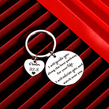 Load image into Gallery viewer, Religious Christian Gifts Bible Verse Keychain Accessories for Women Men Friends Christmas Easter Birthday Graduation Angel Communion Gift for Him Her Son Daughter Teen Boys Girls Kid Children
