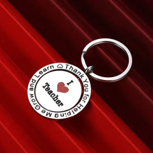 Load image into Gallery viewer, Funny Teacher Week Gifts Thank You Teacher Keychain Appreciation Gift for Women Men Best Teachers Graduation Keyring for Preschool Teachers Birthday Gift Nana Christmas Valentines Day Gifts
