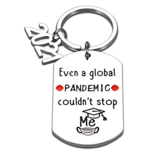 Load image into Gallery viewer, Funny 2021 Graduation Keychain Inspirational Gifts for Her Him Daughter Son BFF Graduate College Middle High School Master Students Class of 2021 Senior Grad Gift for Boys Girls Women Men Best Friend
