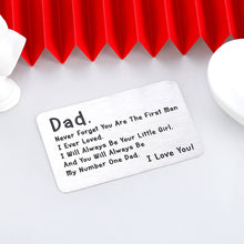 Load image into Gallery viewer, I Love You to Father Gift from Daughter for Dad Husband Christmas Birthday Father's Day Wedding Wallet Insert Card for Stepdad Dad To Be Father Of The Bride Stocking Stuffers Present from Kids
