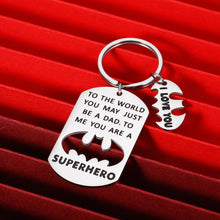Load image into Gallery viewer, Fathers Day Dad Gifts Keychain from Daughter Son Wife Daddy Gift for Stepdad New Dad Husband Father of Bride Gift from Kids Stepdaughter Stepson Child Grandpa Christmas Birthday Valentine Men Him
