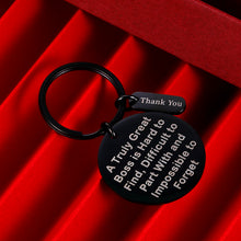 Load image into Gallery viewer, Boss Gift Keychain for Supervisor Leader Mentor Appreciation Gifts Birthday Keychain Thank You Gifts Retirement Leaving Gift from Coworker Colleague Women Men Lady Farewell Christmas Keyring
