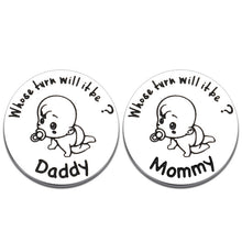 Load image into Gallery viewer, Funny Decision Coin for New Parent Mommy Daddy Women Men New Baby Gifts for Her Him Pregnancy Girls First Time Moms Dads to Be on Mother’s Father’s Day Coin Collceting（Double-Sided）
