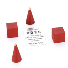Load image into Gallery viewer, Boss Appreciation Gift Wallet Card Insert for Leader Birthday Supervisor Thank You Gifts Mentor Retirement Leaving Farewell Christmas Women Men Leaders Office Going Away Manager Him Her

