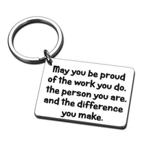 Load image into Gallery viewer, Coworker Leaving Colleague Farewell Boss Keychain Gifts for Friend Going Away Goodbye Inspirational Appreciation Christmas Retirement Gift for Volunteer Employee Social Worker Birthday Women Men
