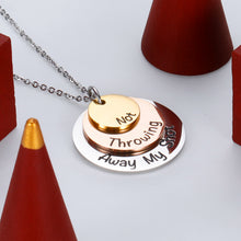 Load image into Gallery viewer, Hamilton Musical Merchandise Gifts Necklace Keychain ‘Not Throwing Away My Shot’ Tri-Layer Broadway Musical Inspired Jewelry for Hamilton Fans Theatre Souvenirs for Teen Girls Women Kids Children
