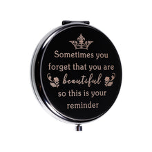 Load image into Gallery viewer, Christmas Stocking Stuffer Women Birthday Gifts Makeup Compact Mirror Gifts for Female Girls Sisters Daughter Mom Friends BFF Wife Her Inspirational Pocket Mirror Gift for Valentine's Day Graduation
