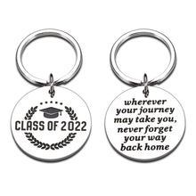 Load image into Gallery viewer, Class of 2022 Graduation Gifts Keychain for Her Him High School College Boys Girls Seniors Gifts for Teen Student Grads Masters Nursing Women Men Best Friend from Mom Dad Birthday Christmas
