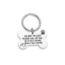 Load image into Gallery viewer, Vanlovemac Funny Dog Tag, Bone Engraved Tag, Puppy Pet ID, Pet Tags for Dogs Cats Kitten, Collar Tag, for Pets New Puppy Stainless Steel
