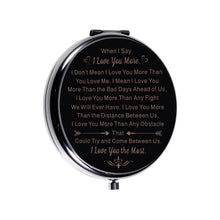 Load image into Gallery viewer, Valentine's Day Gifts for Girlfriend Wife from Boyfriend Husband Anniversary Birthday Gifts for Wife Compact Pocket Mirror for Wedding Bride Her Women Fiancée Female Cute Engagement I Love You Gifts
