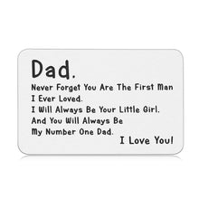 Load image into Gallery viewer, I Love You to Father Gift from Daughter for Dad Husband Christmas Birthday Father's Day Wedding Wallet Insert Card for Stepdad Dad To Be Father Of The Bride Stocking Stuffers Present from Kids
