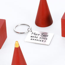 Load image into Gallery viewer, Funny Anniversary Gifts Valentines Day Keychain for Husband Him Men Wife I Love You Couple Birthday Wedding Father’s Day Romantic Hubby Wifey 10th 11th 20th 30th 40th 50th Christmas from Girlfriend
