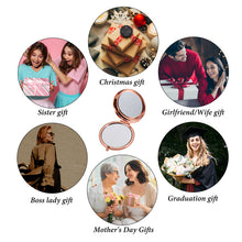 Load image into Gallery viewer, Valentine's Day Gifts Women Birthday Gifts Makeup Compact Mirror Gifts for Female Girls Sisters Daughter Mom Friends BFF Wife Her Inspirational Pocket Mirror Gift for Christmas Graduation
