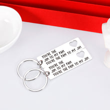 Load image into Gallery viewer, Valentines Day Gifts for Him The Office Gifts Keychain for Boyfriend Girlfriend Couples Cute Gifts Wife Husband Funny Gifts for Birthday Anniversary You are The Pam to My Jim TV Show Inspired Gifts Brand: VANLOVEMAC
