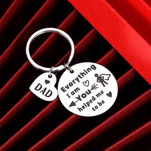 Load image into Gallery viewer, Father’s Day Gifts Keychain for dad Daddy Stepdad from Daughter Son Kids First Time Father Dad-to-be Gift for Husband Hubby from Wife Girlfriend Birthday Valentine Wedding Gifts for Men Him
