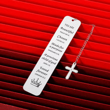 Load image into Gallery viewer, Christian Gifts Bookmark for Women Bible Verse Inspirational Religious Bookmark for Daughter Girls Book Lovers Christmas Stocking Stuffers Birthday Gift for Friends Sister Goddaughter Baptism Church
