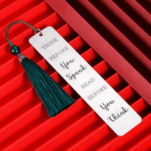 Load image into Gallery viewer, Birthday Gifts Bookmark with Tassel for Him Her Men Women Friend Book Lover Nurse Student Teacher Book marker with Meaningful Quote Christmas Anniversary Graduation Gifts for Daughter Son from Mom Dad
