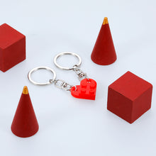 Load image into Gallery viewer, Couples Matching Stuff Gifts for Boyfriend Girlfriend Best Friend Christmas Valentines Day Gifts for Him Her Wife Husband Fiance Fiancée Anniversary Birthday Wedding Present Red Heart Brick Keychain
