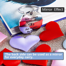 Load image into Gallery viewer, Best Friend Sister Gifts Keychain Pendant Friendship Gift for BFF,Friends,Sisters Girlfriend, Woman Girls Not Sisters by Blood But Sisters by Heart Key Ring Charm
