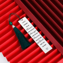 Load image into Gallery viewer, Bookmark with Tassel Inspirational Gift for Women Men Kids Reader Metal Bookmark for Book Lover Student Friends Stainless Steel Office Gifts Birthday for Daughter Son from Mom Dad Always Remember
