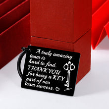 Load image into Gallery viewer, Thank You Gifts Keychain Employee Coworker Gift for Women Men Boss Ladies Team Employee Appreciation Retirement Going Away Farewell Leaving Office Stuff Bosses Day Birthday Christmas Goodbye Gift
