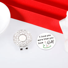 Load image into Gallery viewer, VANLOVEMAC Golf Ball Markers Gift for Men Husband Dad Golf Lover Accessories Valentine's Day Christmas Birthday Gift with Hat Clip
