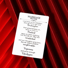 Load image into Gallery viewer, Marriage Prayer Wedding Gifts Card for Husband Couples Anniversary Engagement Christian Unique Gift for Wife Bride Groom Men Him Her Newlywed Couple from Parent Valentines Christmas Easter Present
