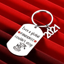 Load image into Gallery viewer, Funny 2021 Graduation Keychain Inspirational Gifts for Her Him Daughter Son BFF Graduate College Middle High School Master Students Class of 2021 Senior Grad Gift for Boys Girls Women Men Best Friend
