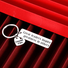 Load image into Gallery viewer, Boss Christmas Keychain Appreciation Gifts for Leaders Mentor Supervisor Men Women Office Birthday Thank You Leaving Going Away Retirement Gift for Manager Him Her from Coworker Colleague Farewell
