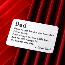 Load image into Gallery viewer, I Love You to Father Gift from Daughter for Dad Husband Christmas Birthday Father's Day Wedding Wallet Insert Card for Stepdad Dad To Be Father Of The Bride Stocking Stuffers Present from Kids
