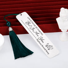 Load image into Gallery viewer, Bookmark Gift for Women Inspirational Gift for Mom Daughter Girls Student Men Friends Booklovers Kids Teen for Birthday Christmas Valentine's Day Graduation Metal Book Marks with Tassels
